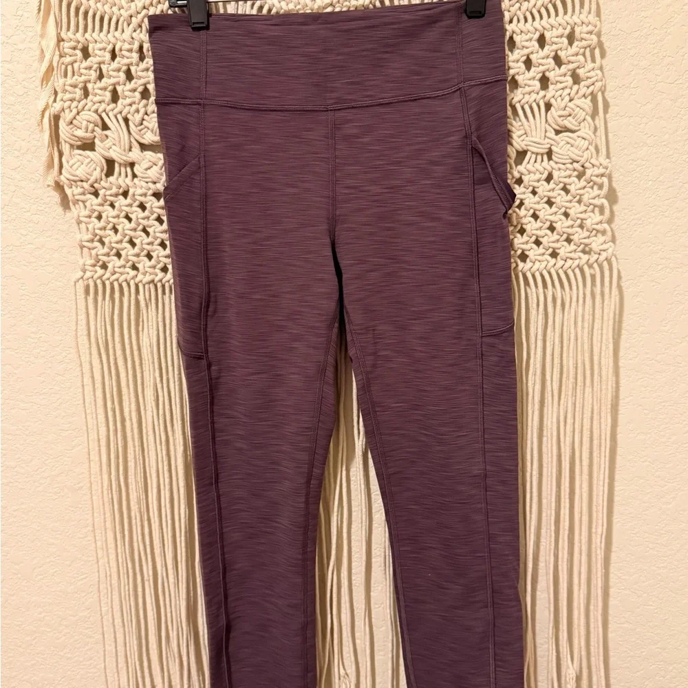 Lululemon Heathered Black Currant Invigorate High-Rise 25” Leggings‎ – Women’s